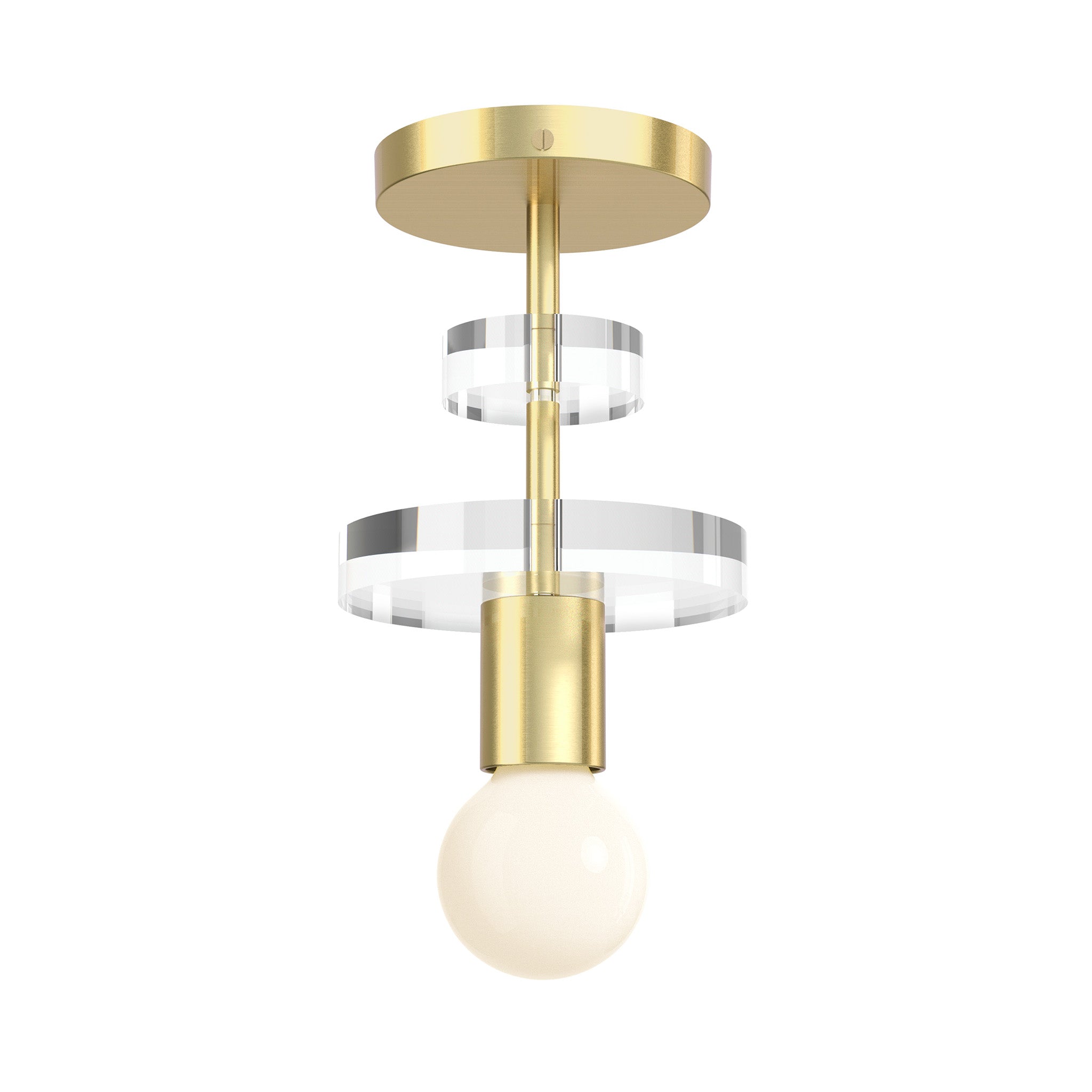 Brass Bling flush mount Dutton Brown lighting