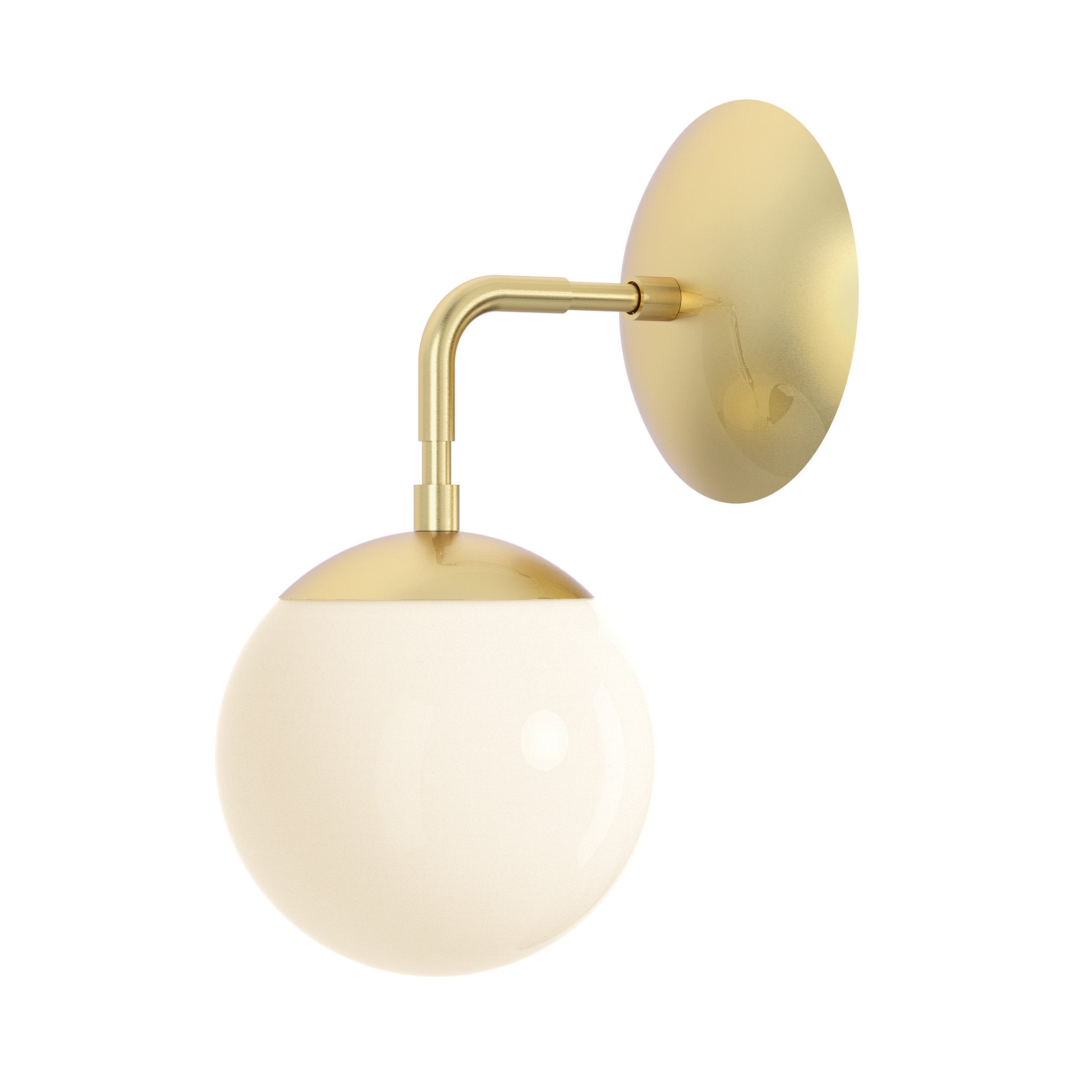 brass cap sconce 6" dutton brown lighting