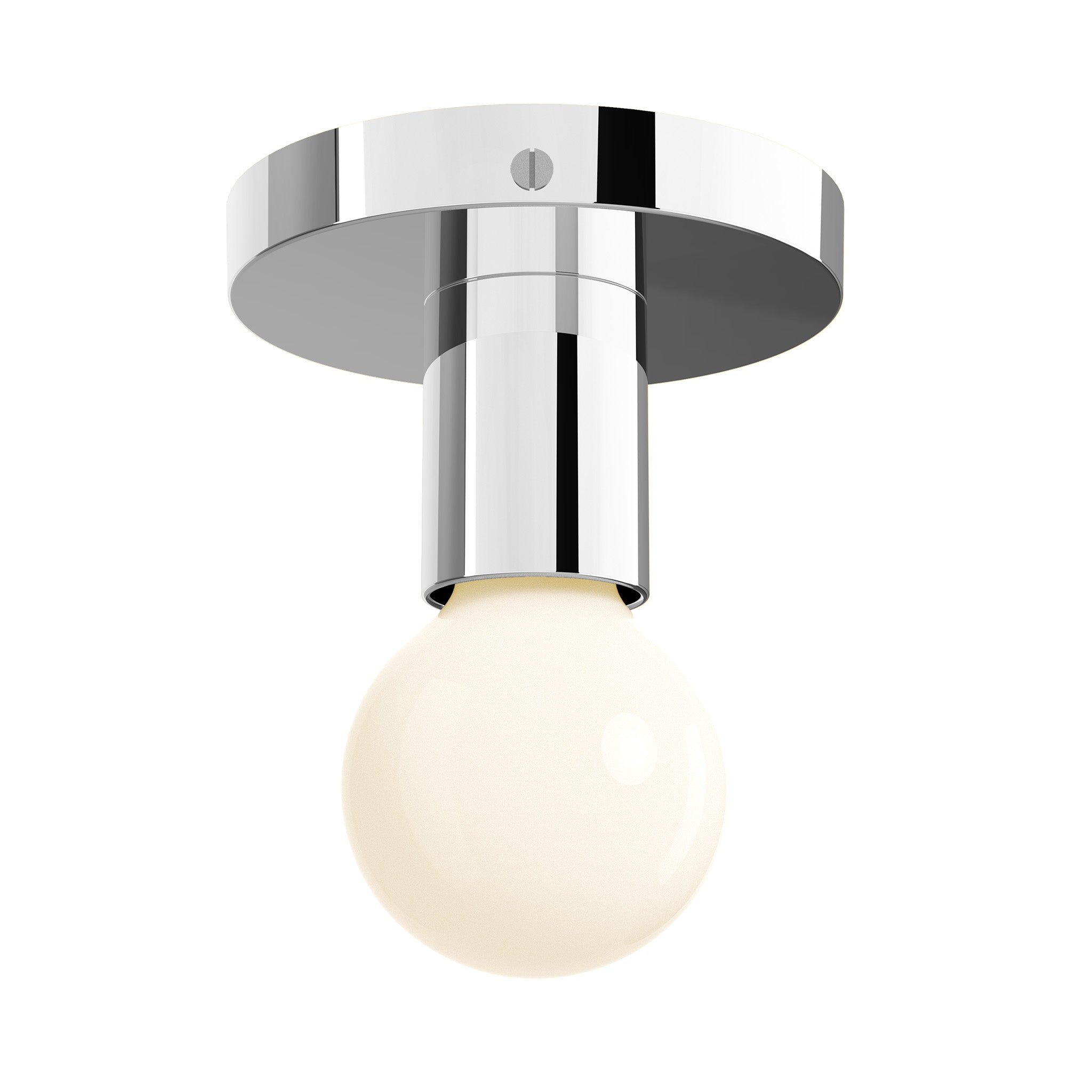 Nickel Twink flush mount Dutton Brown lighting