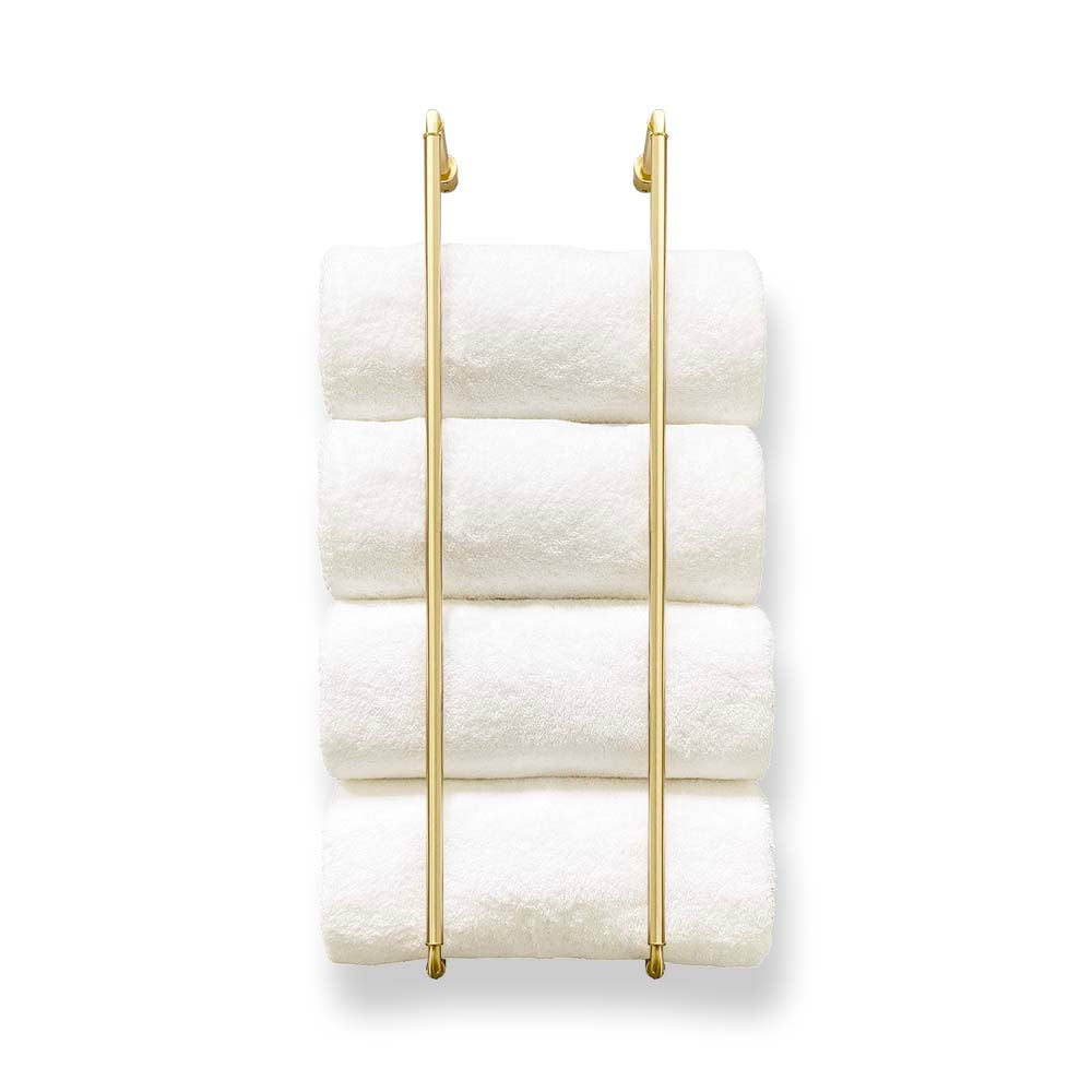 Brass wall mounted online towel rack